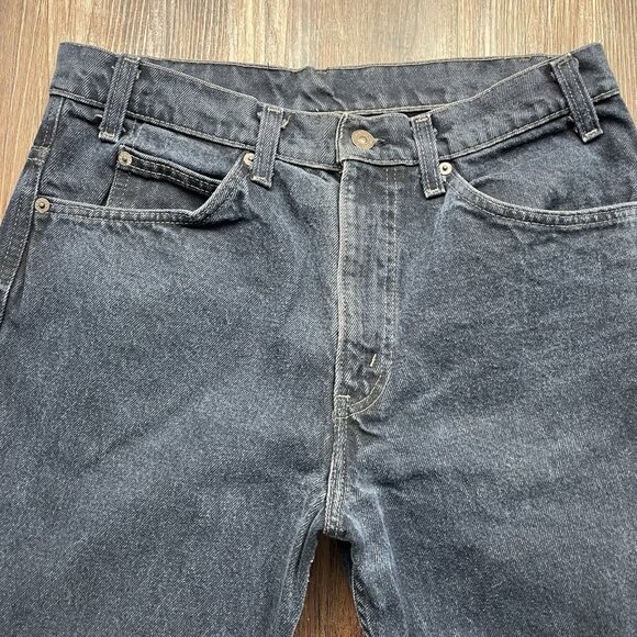 Vintage Levi's 575 Jeans— Made in 1980’s Rare Black Tab Straight Mens’s 30x30 - Picture 3 of 12